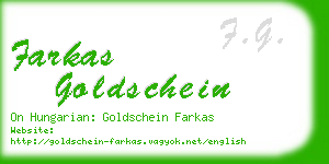 farkas goldschein business card